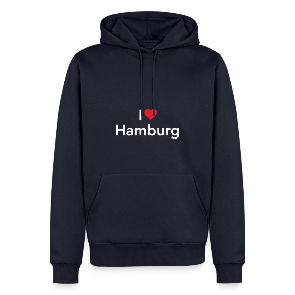 Hoodie "I Love Hamburg" Bright Edition - Navy