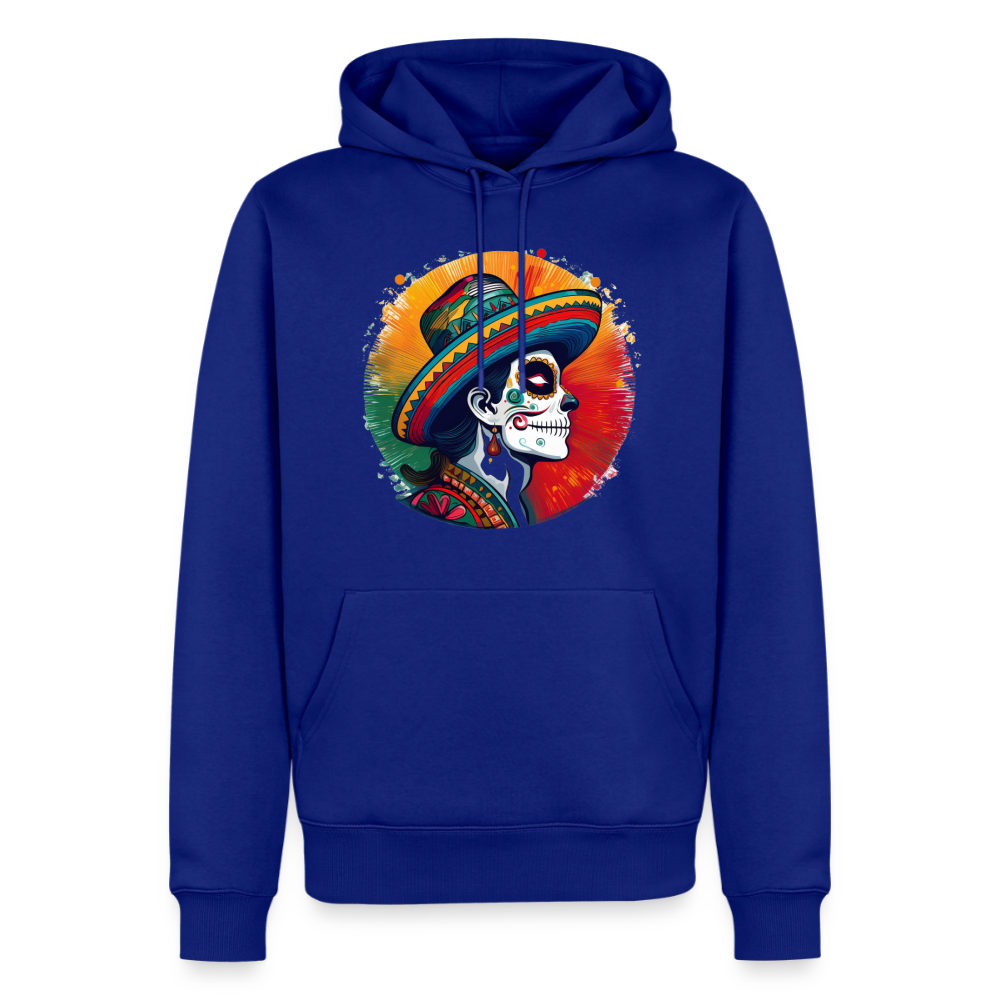 Hoodie Mexico "La Catrina Side" - Royalblau