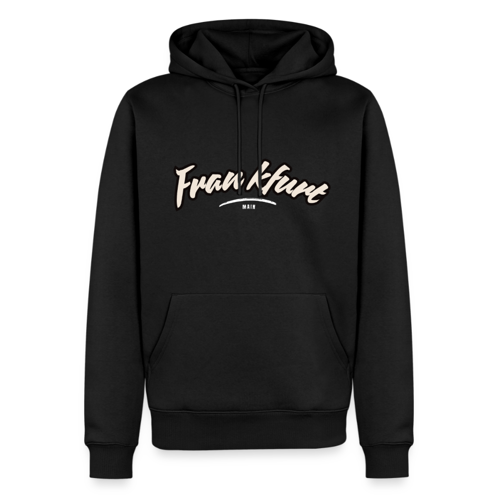 Hoodie Frankfurt (Main) "Graffiti Tag White" - Schwarz