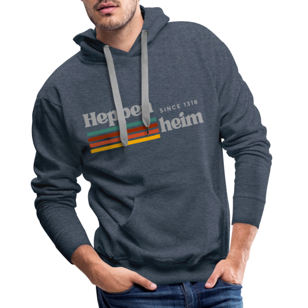 Hoodie Heppenheim "Retro" - Jeansblau