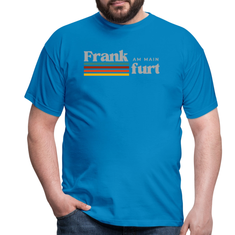 T-Shirt Frankfurt (Main) "Retro" - Royalblau