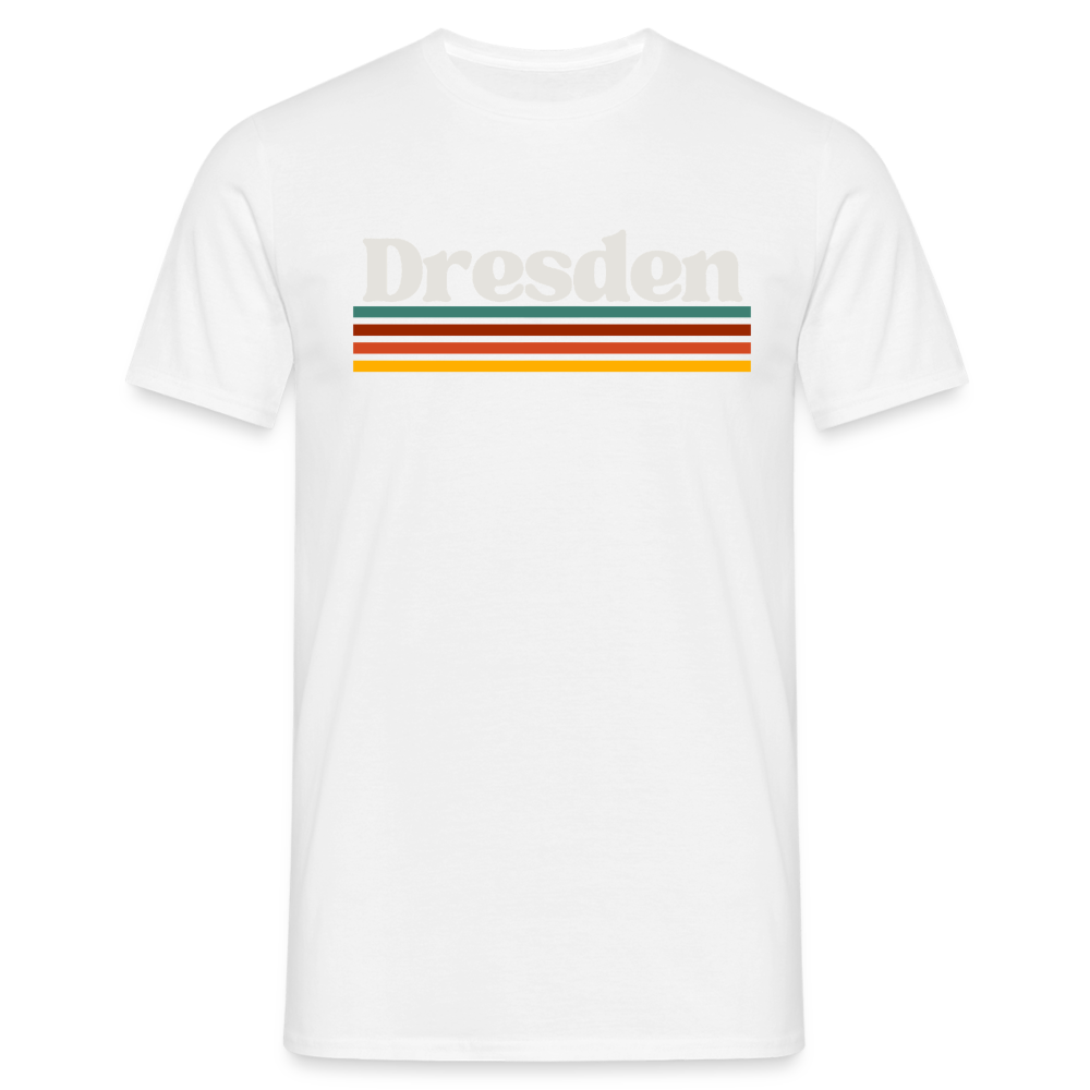 T-Shirt Dresden "Retro" - Weiß
