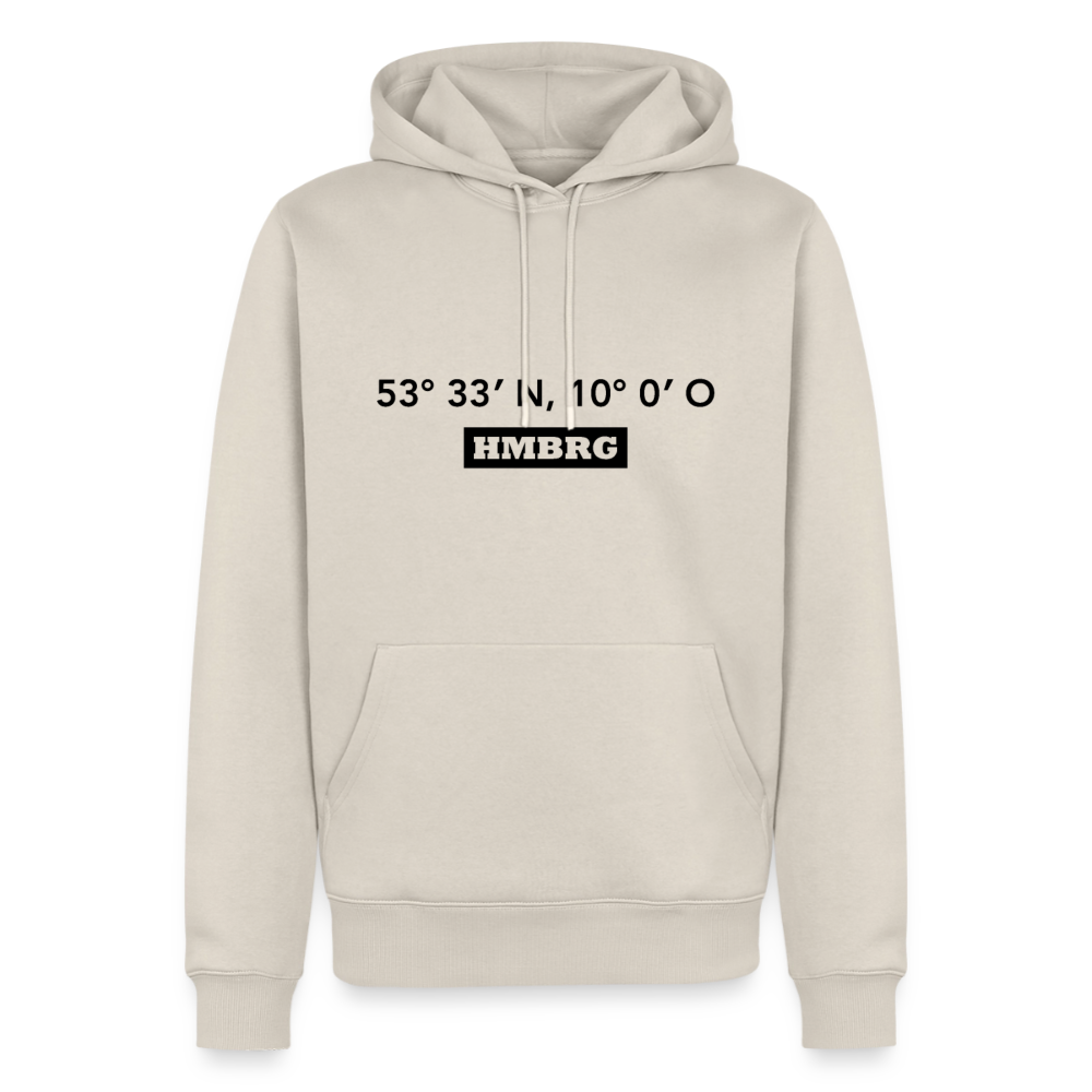 Hoodie Hamburg "HMBRG GPS" Dark Edition - Beige