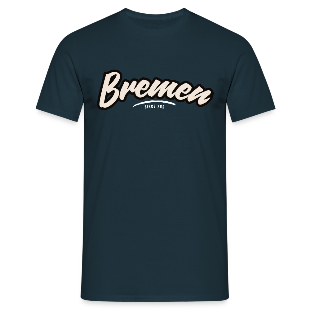 T-Shirt Bremen "Graffiti Tag White" - Navy