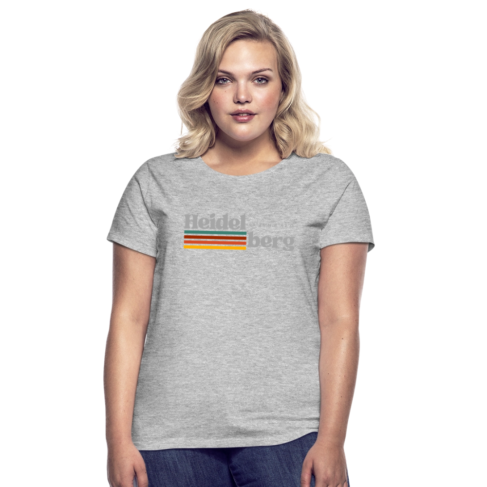 T-Shirt Ladies Heidelberg "Retro" - Grau meliert