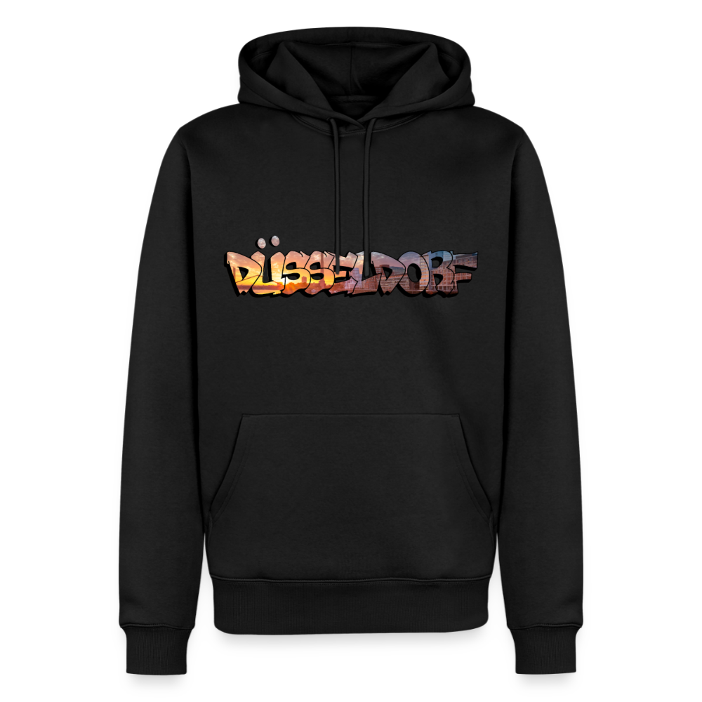 Hoodie Düsseldorf "Skyline Sunset" - Schwarz