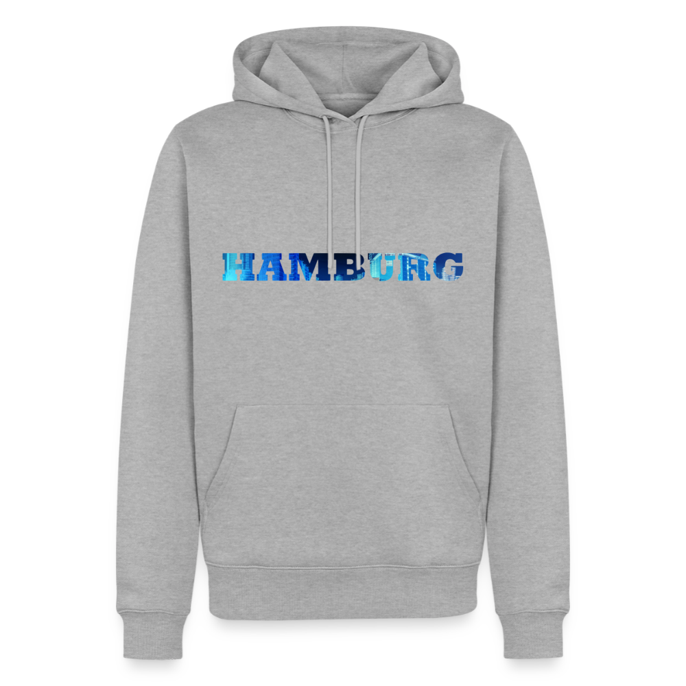 Hoodie Hamburg "Panorama Bold" - Grau meliert