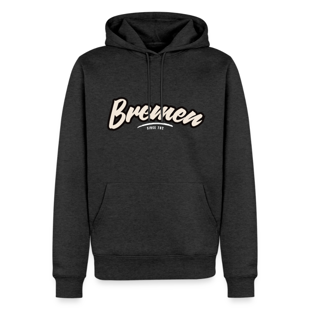 Hoodie Bremen "Graffiti Tag White" - Anthrazit meliert