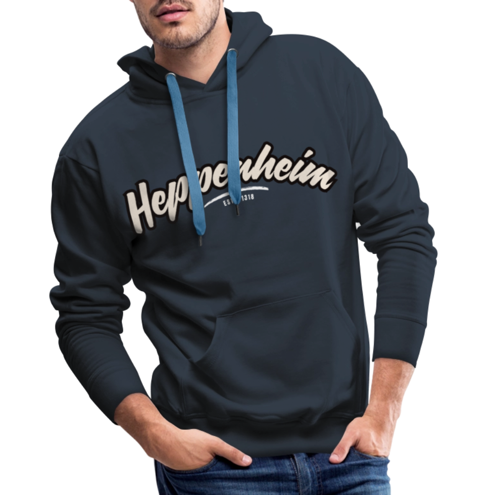 Hoodie Heppenheim "Graffiti Tag White" - Navy