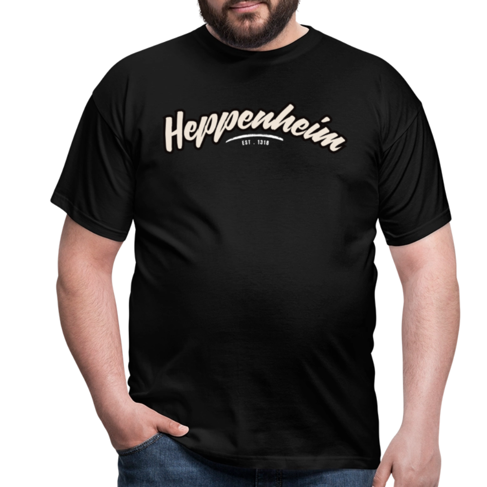 T-Shirt Heppenheim "Graffiti Tag White" - Schwarz