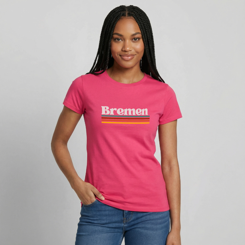 T-Shirt Ladies Bremen "Retro" - Azalea