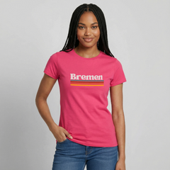 T-Shirt Ladies Bremen "Retro" - Azalea