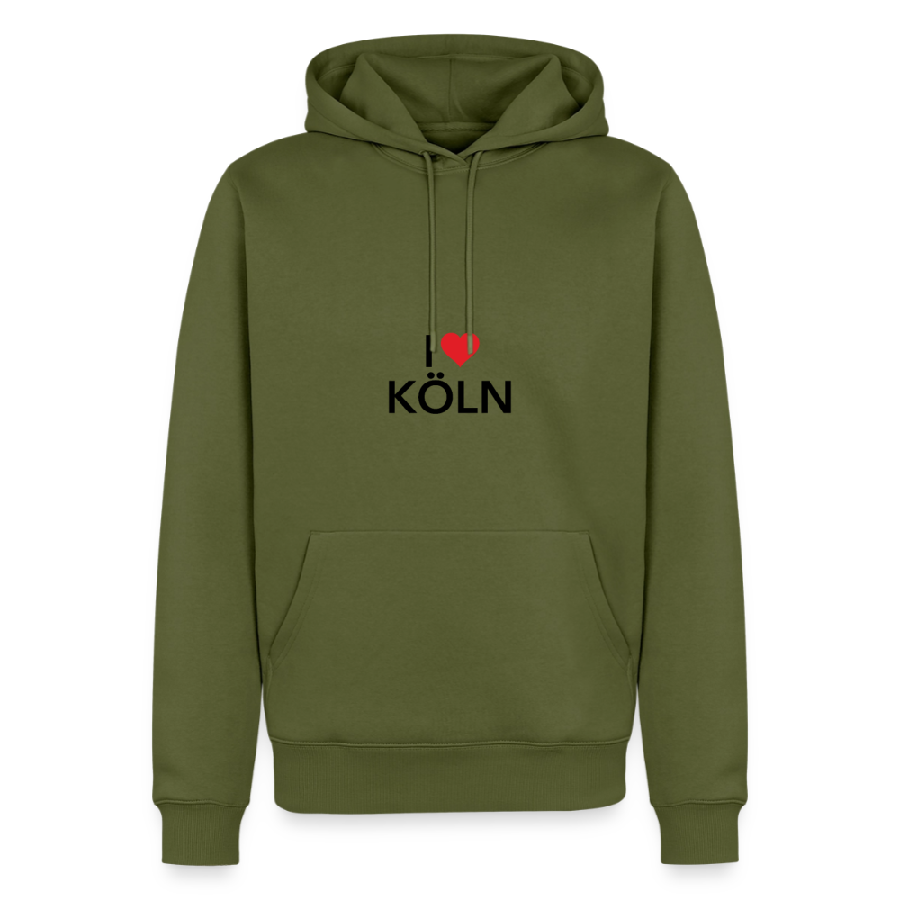Hoodie "I Love Köln" Dark Edition - Khaki