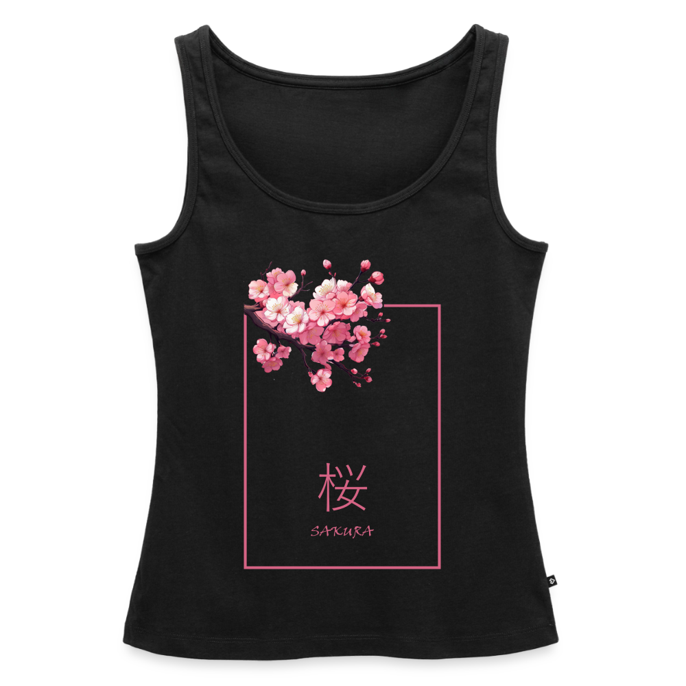 Tanktop Ladies Japan "Sakura" - Schwarz