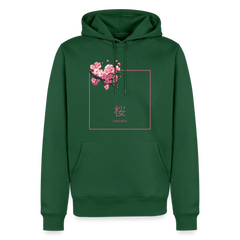 Hoodie Japan "Sakura" - Flaschengrün