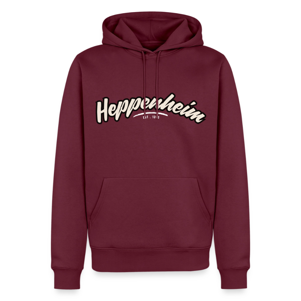 Hoodie Heppenheim "Graffiti Tag White" - Burgunderrot