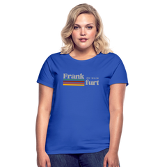 T-Shirt Ladies Frankfurt (Main) "Retro" - Royalblau