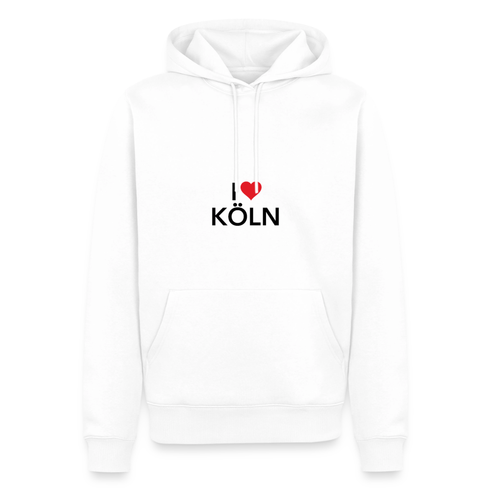 Hoodie "I Love Köln" Dark Edition - Weiß