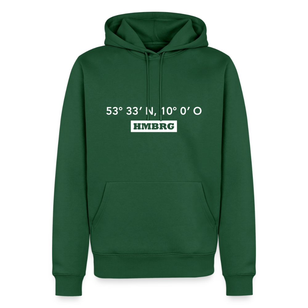 Hoodie Hamburg "HMBRG GPS" Bright Edition - Flaschengrün