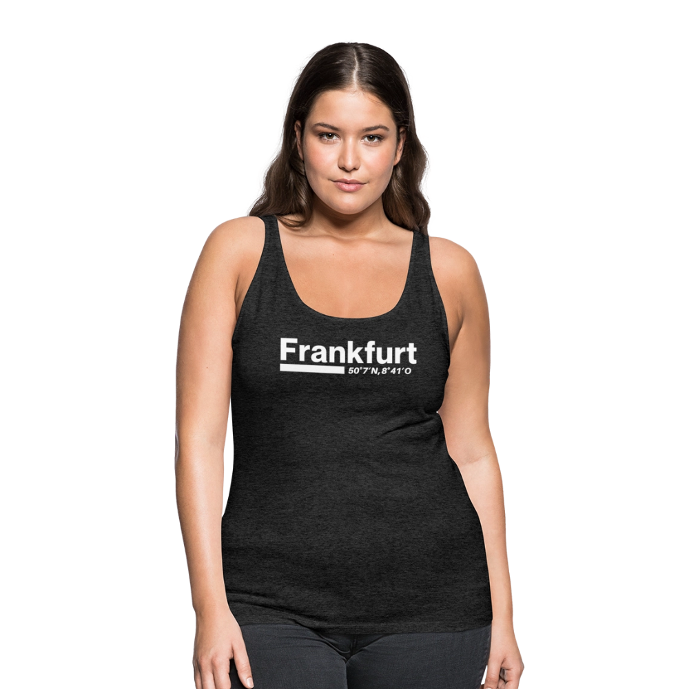 Tanktop Ladies Frankfurt (Main) "Bold GPS White" - Anthrazit