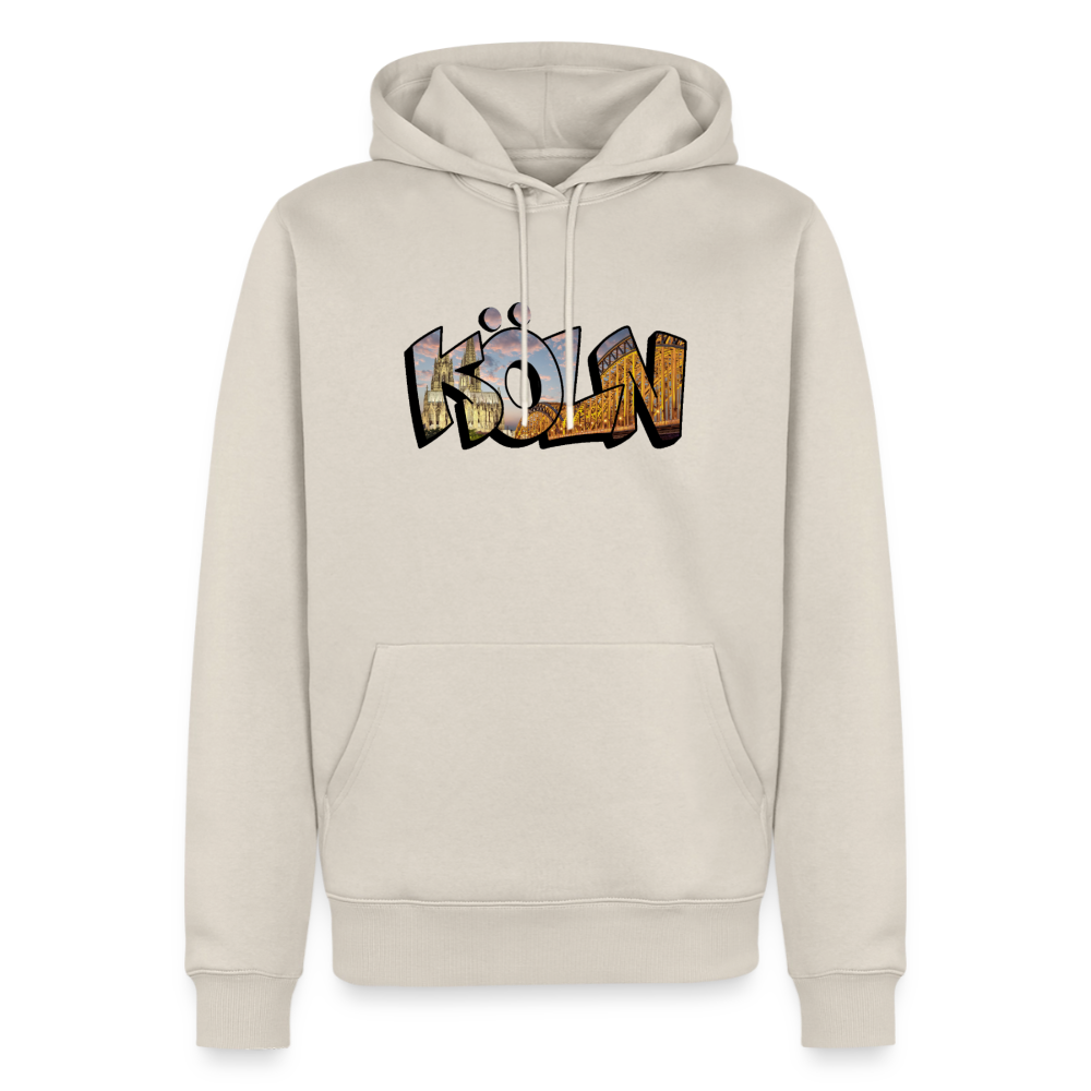 Hoodie Köln "Skyline Sunset" - Beige