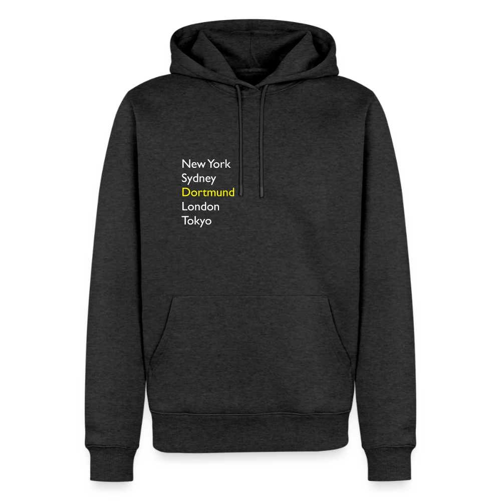 Hoodie Dortmund "Metropolen" Bright Edition - Anthrazit meliert