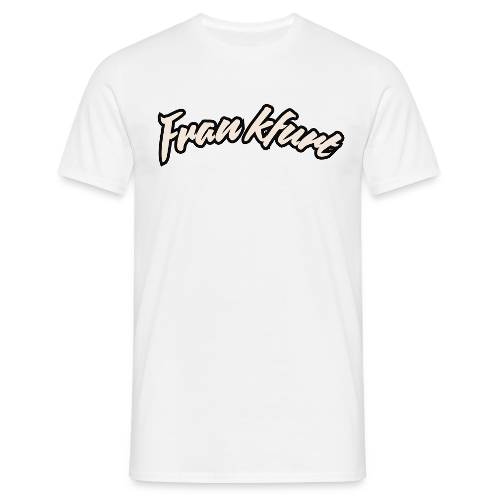 T-Shirt Frankfurt (Main) "Graffiti Tag White" - Weiß