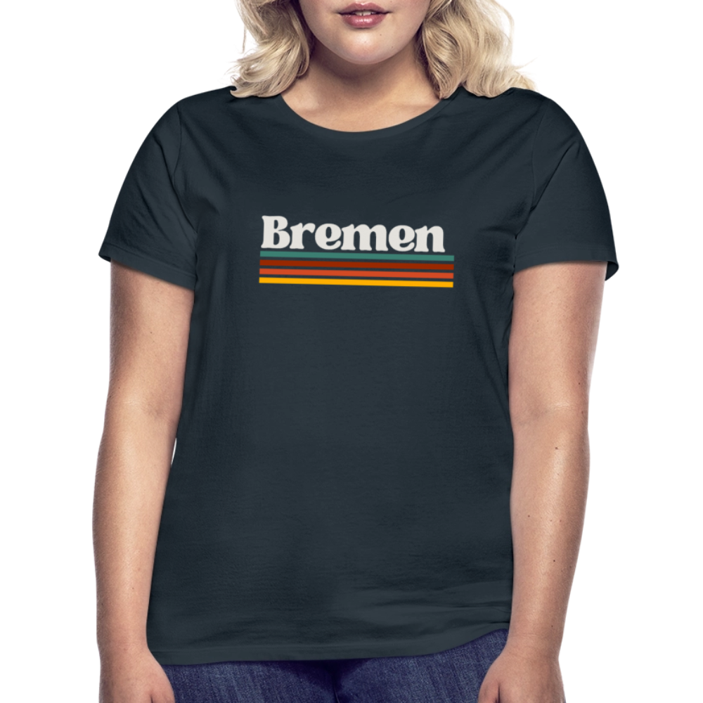 T-Shirt Ladies Bremen "Retro" - Navy