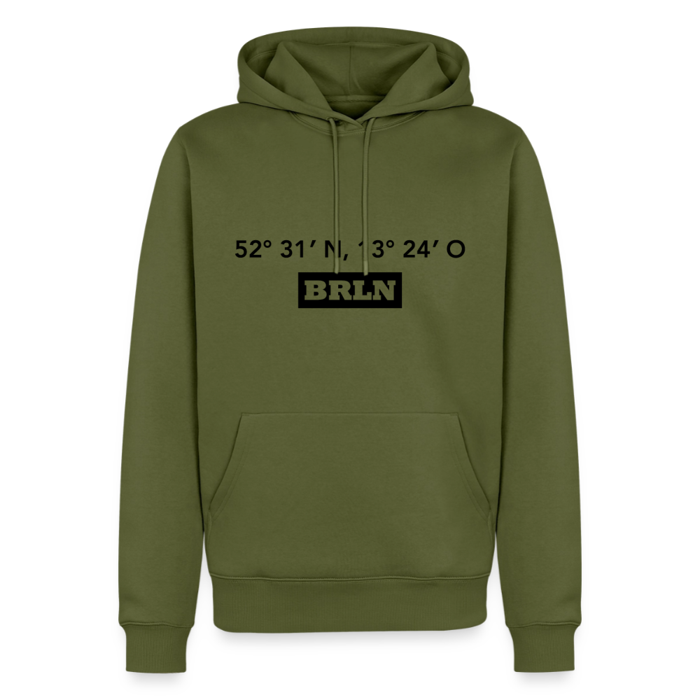 Hoodie Berlin "BRLN GPS" Dark Edition - Khaki