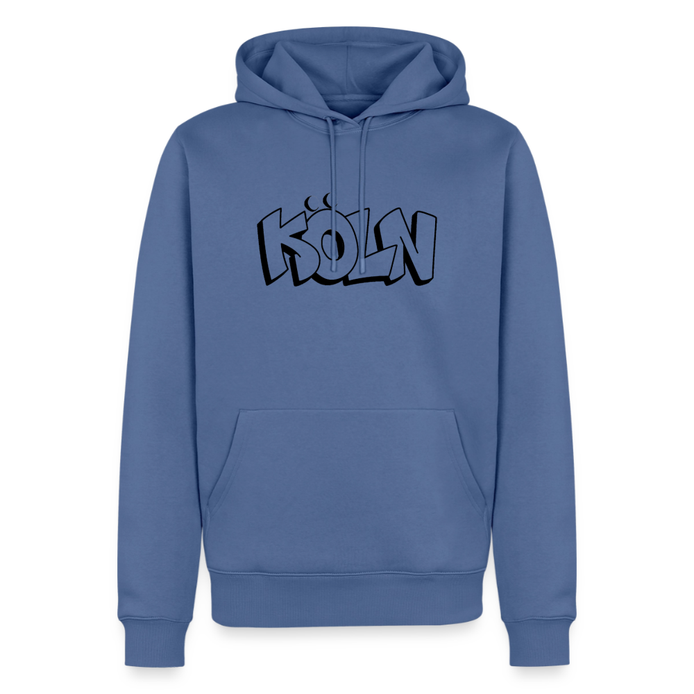 Hoodie Köln "Graffiti" Dark Edition - Taubenblau