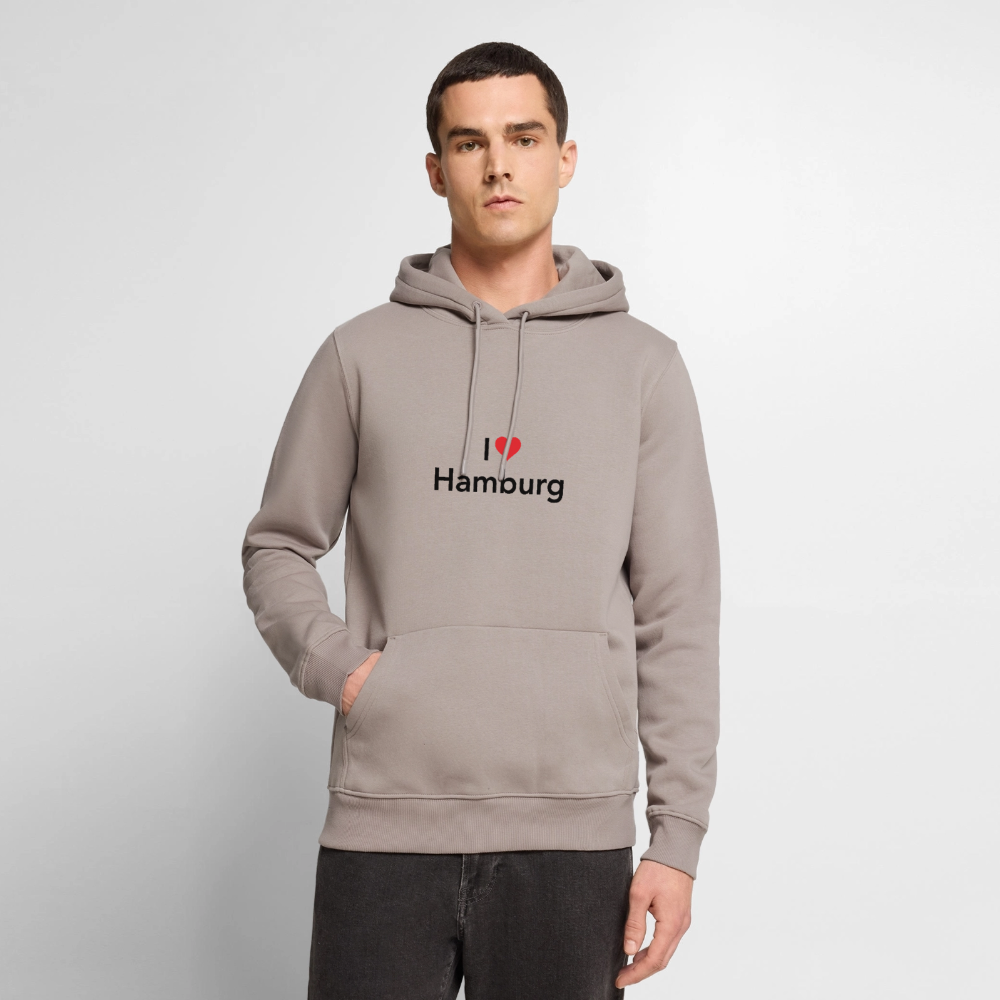 Hoodie "I Love Hamburg" Dark Edition - Taupe