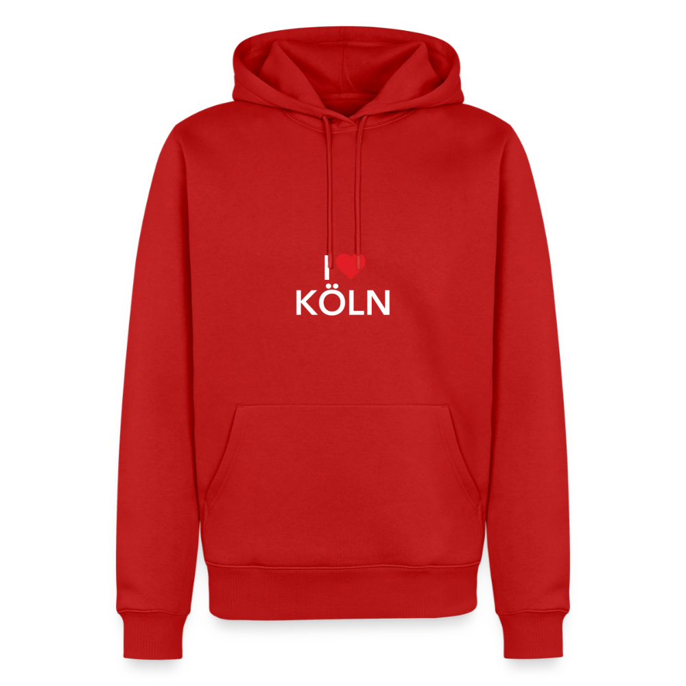 Hoodie "I Love Köln" Bright Edition - Rot