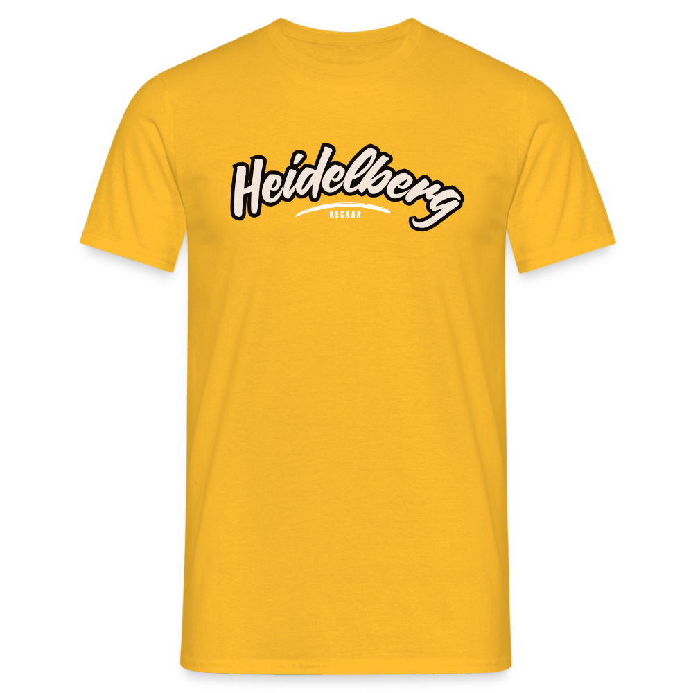 T-Shirt Heidelberg "Graffiti Tag White" - Gelb