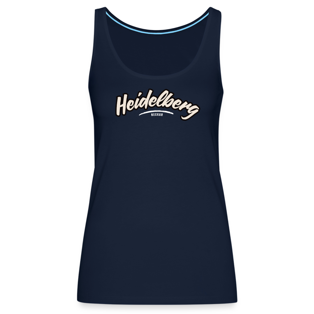 Tanktop Ladies Heidelberg "Graffiti Tag White" - Navy