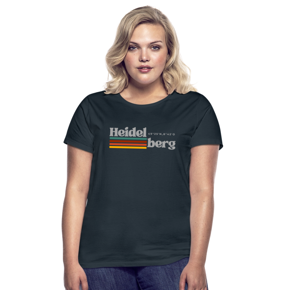 T-Shirt Ladies Heidelberg "Retro" - Navy