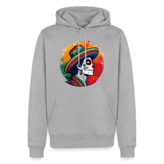 Hoodie Mexico "La Catrina Side" - Grau meliert