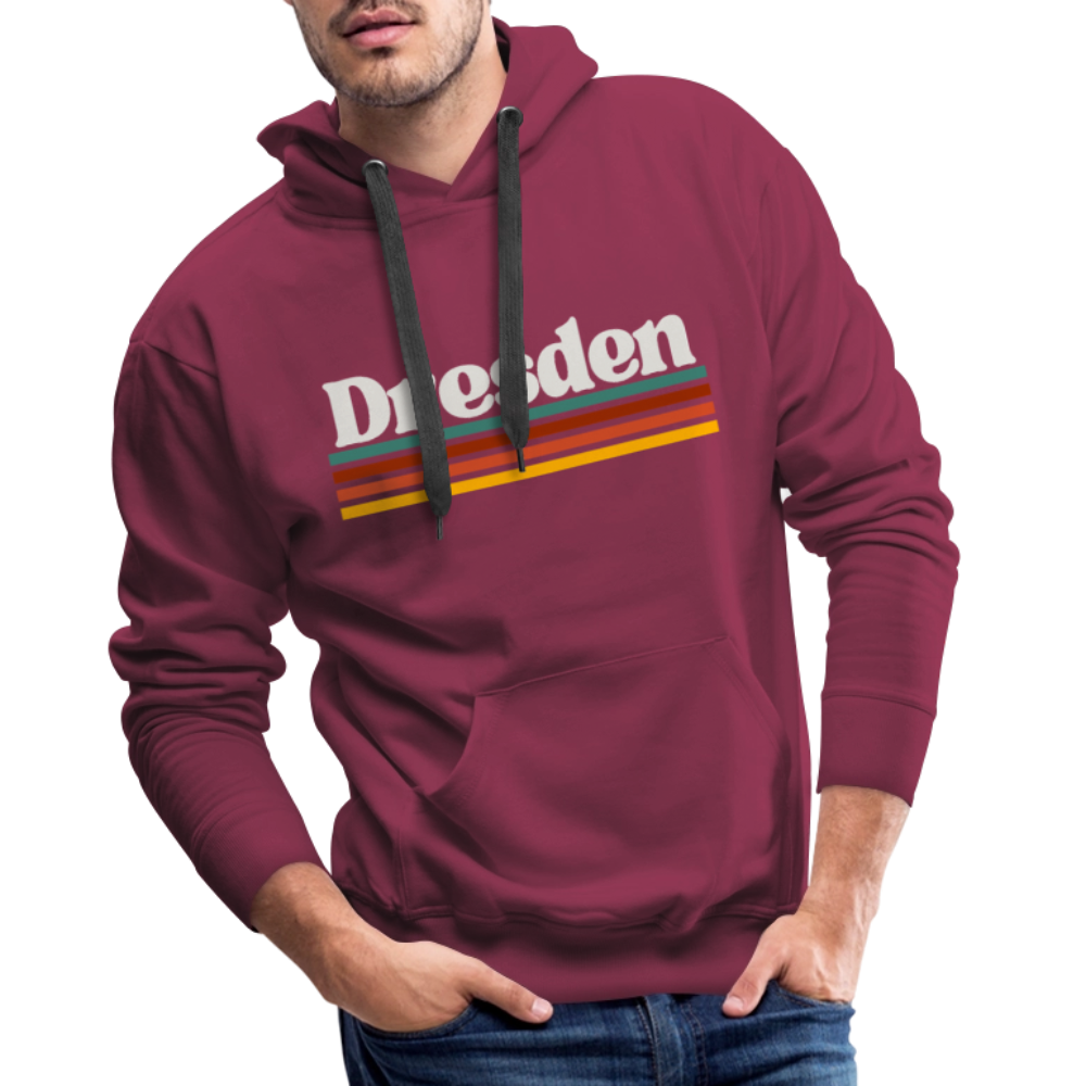 Hoodie Dresden "Retro" - Bordeaux