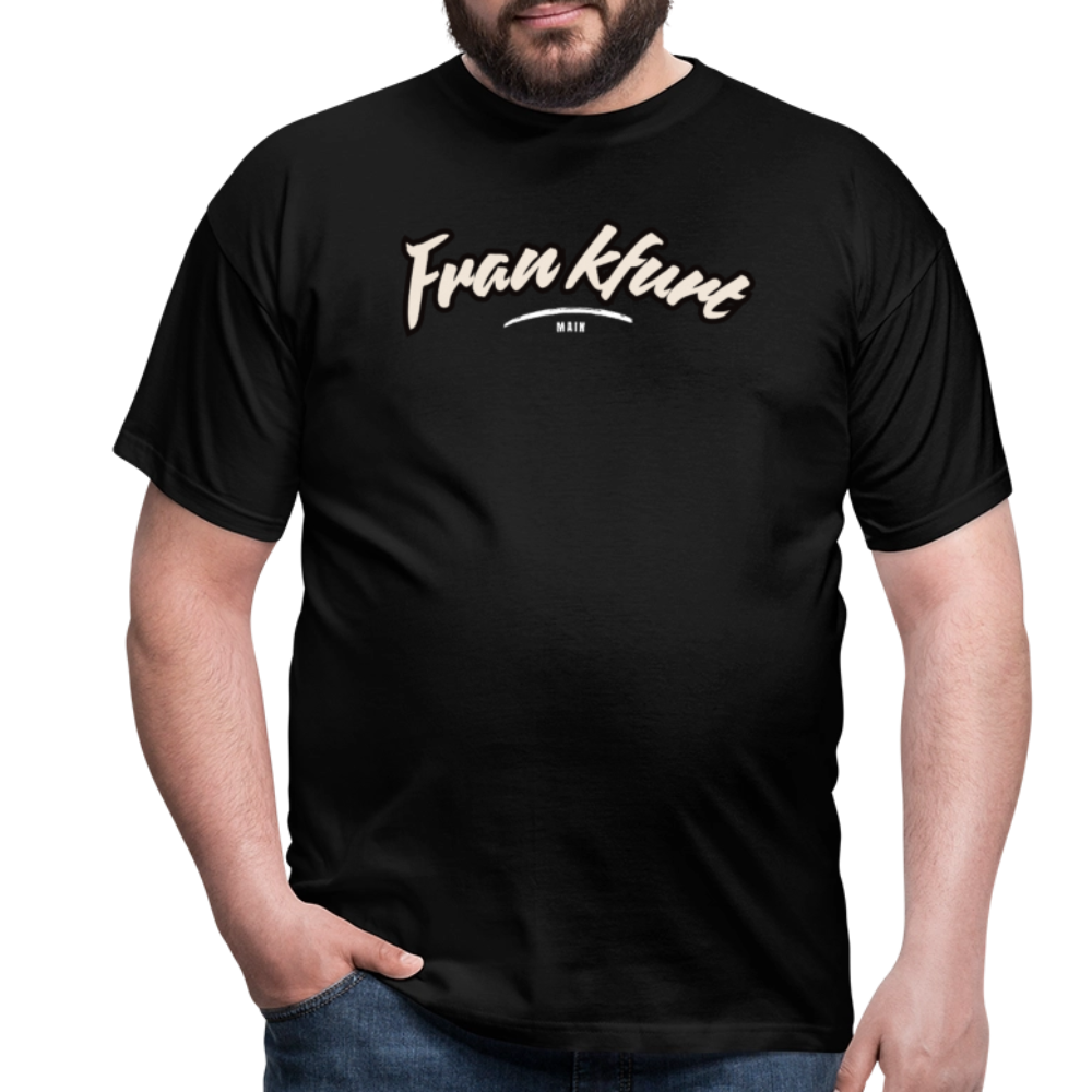 T-Shirt Frankfurt (Main) "Graffiti Tag White" - Schwarz
