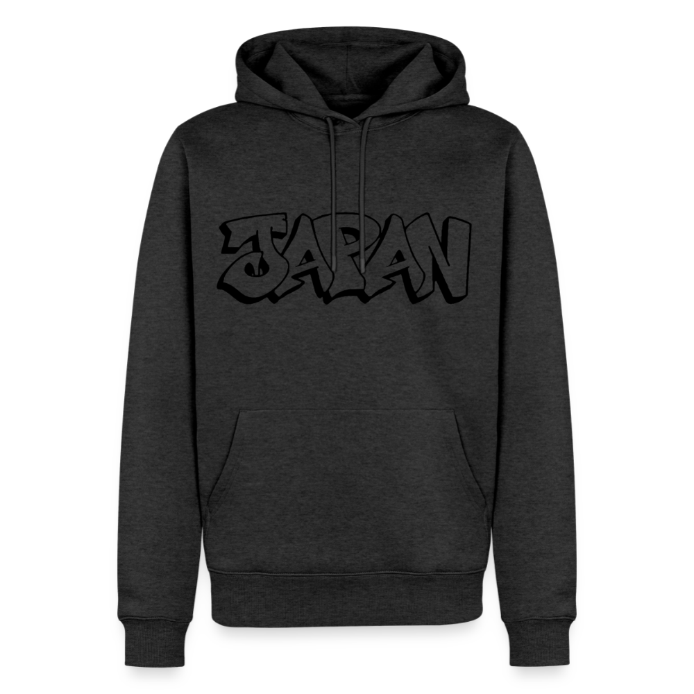 Hoodie Japan Graffiti "JP Plain" - Anthrazit meliert