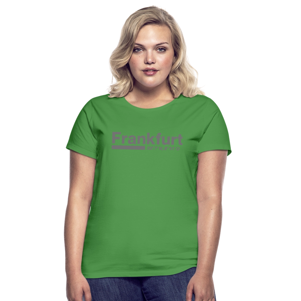 T-Shirt Ladies Frankfurt (Main) "Bold GPS" - Kelly Green