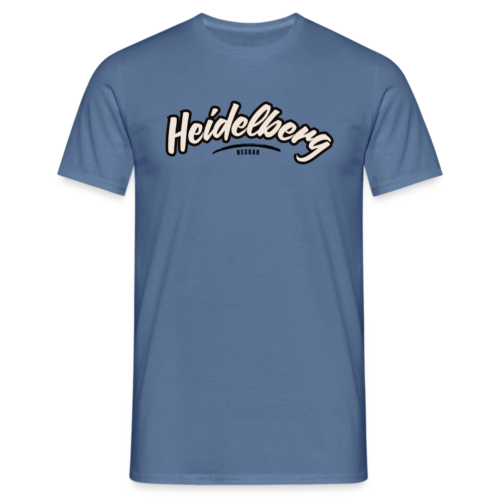 T-Shirt Heidelberg "Graffiti Tag" - Taubenblau 