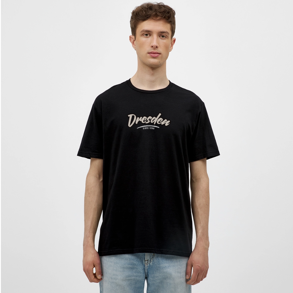 T-Shirt Dresden "Graffiti Tag White" - Schwarz