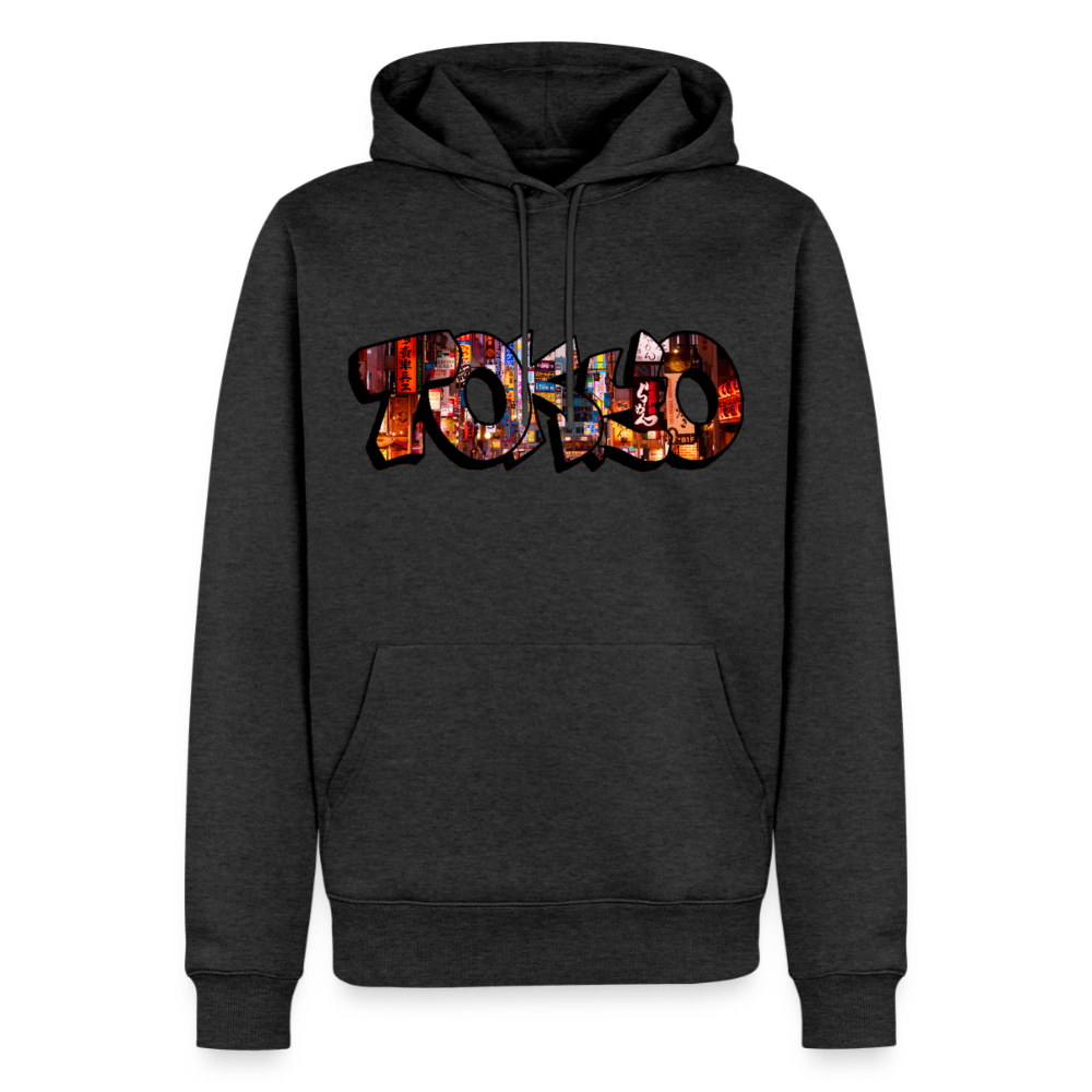 Hoodie Japan Graffiti "Tokyo" - Anthrazit meliert
