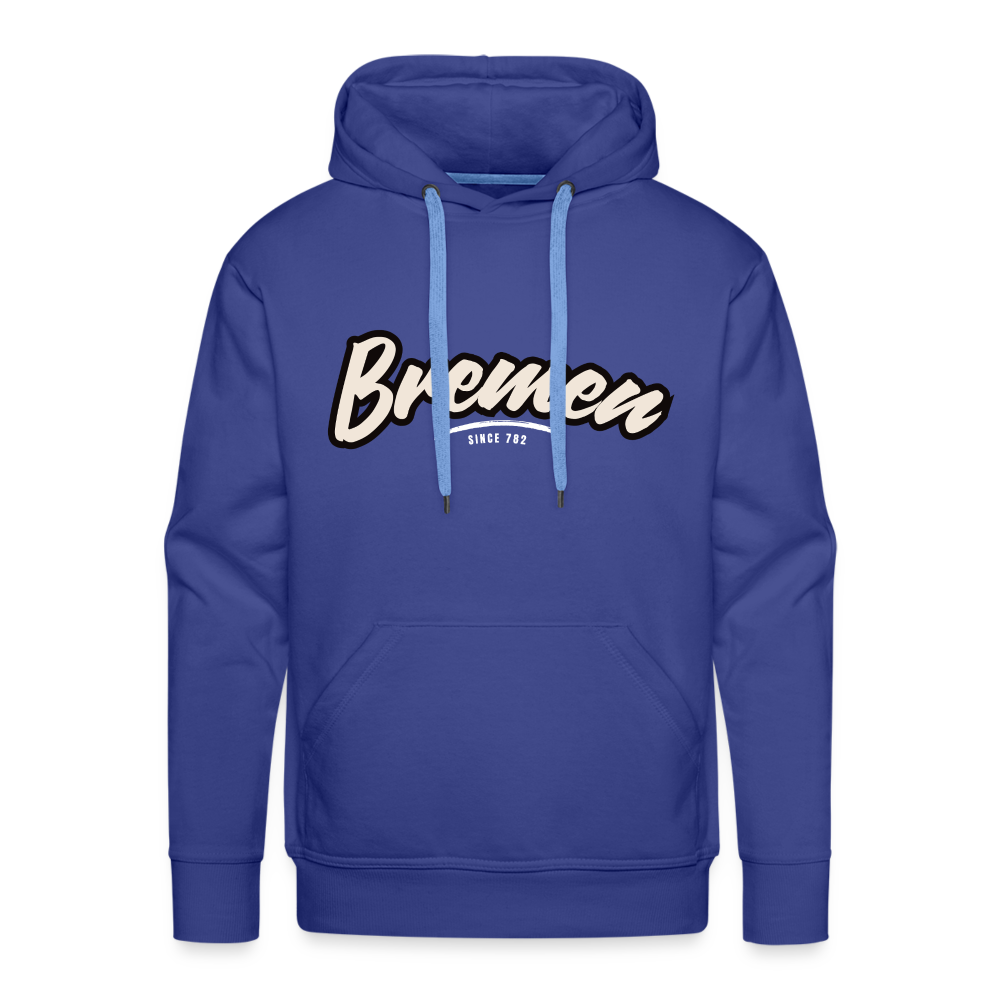 Hoodie Bremen "Graffiti Tag White" - Königsblau