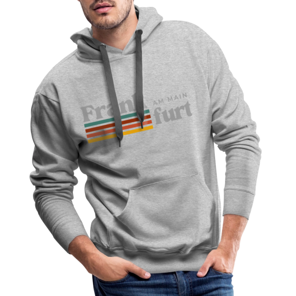 Hoodie Frankfurt (Main) "Retro" - Grau meliert