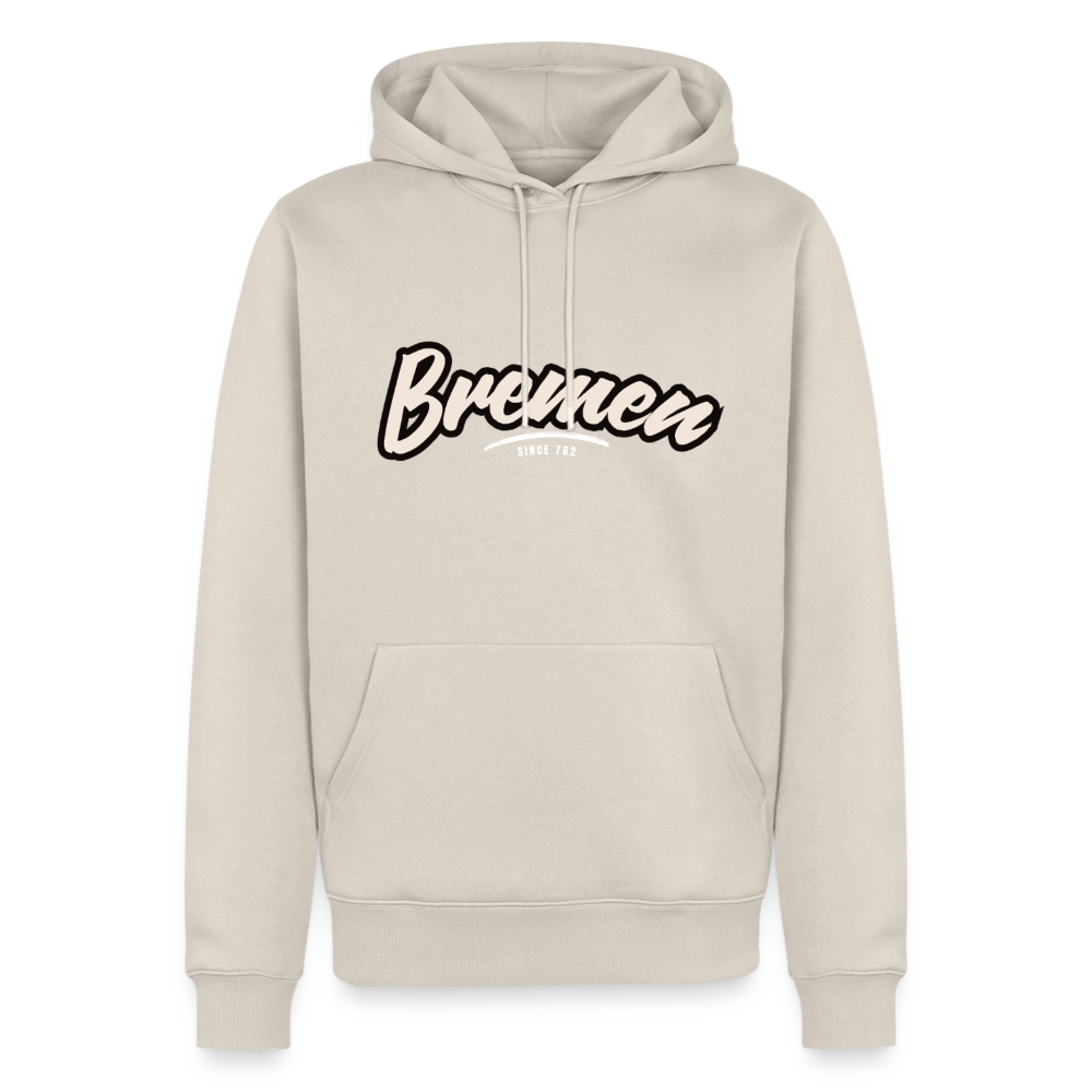 Hoodie Bremen "Graffiti Tag White" - Beige
