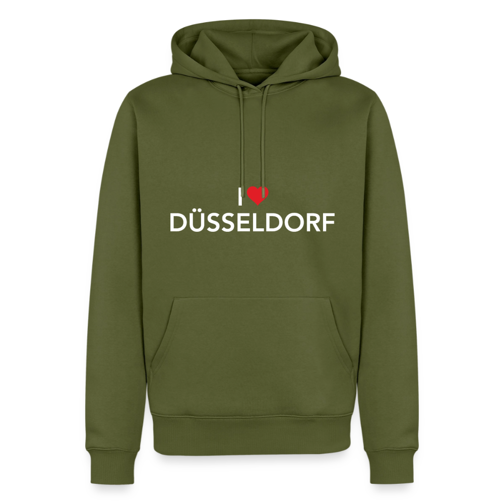 Hoodie "I Love Düsseldorf" Bright Edition - Khaki