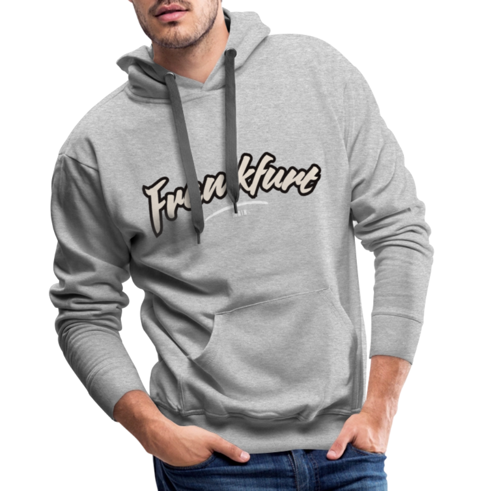 Hoodie Frankfurt (Main) "Graffiti Tag White" - Grau meliert