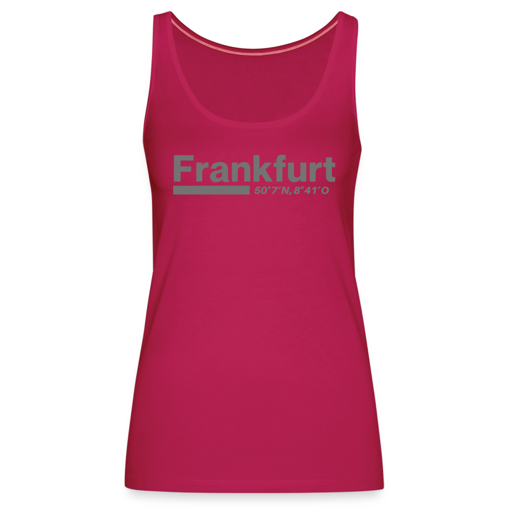 Tanktop Ladies Frankfurt (Main) "Bold GPS" - dunkles Pink