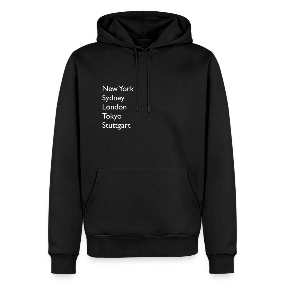 Hoodie Stuttgart "Metropolen" Bright Edition - Schwarz